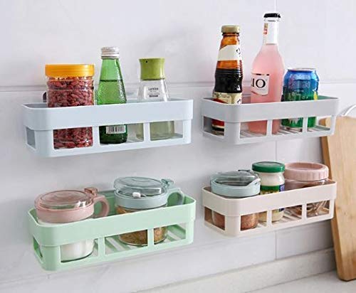 1094 Plastic Inter Design Bathroom Kitchen Organize Shelf Rack Shower Corner - SkyShopy 1094 Plastic Inter Design Bathroom Kitchen Organize Shelf Rack Shower Corner - SkyShopy